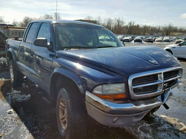 1D7HG48N83S326150 - 2003 DODGE DAKOTA QUA BLUE photo 1