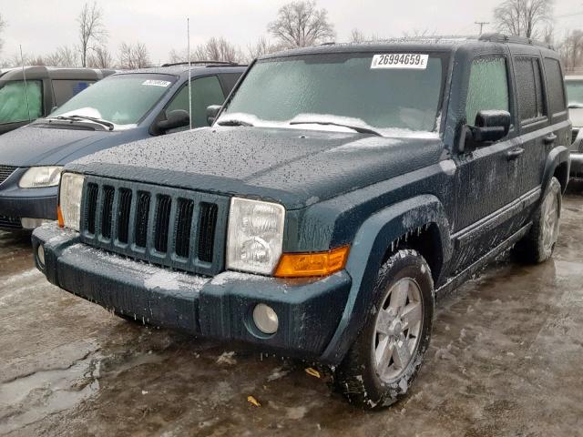 1J8HG48N76C144778 - 2006 JEEP COMMANDER TEAL photo 2