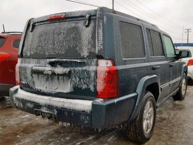 1J8HG48N76C144778 - 2006 JEEP COMMANDER TEAL photo 4