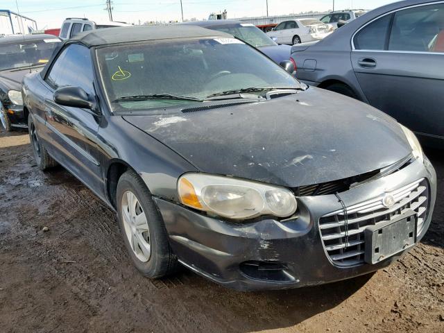 1C3EL45X84N319458 - 2004 CHRYSLER SEBRING LX BLACK photo 1