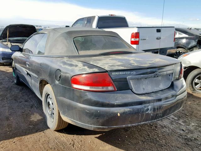 1C3EL45X84N319458 - 2004 CHRYSLER SEBRING LX BLACK photo 3