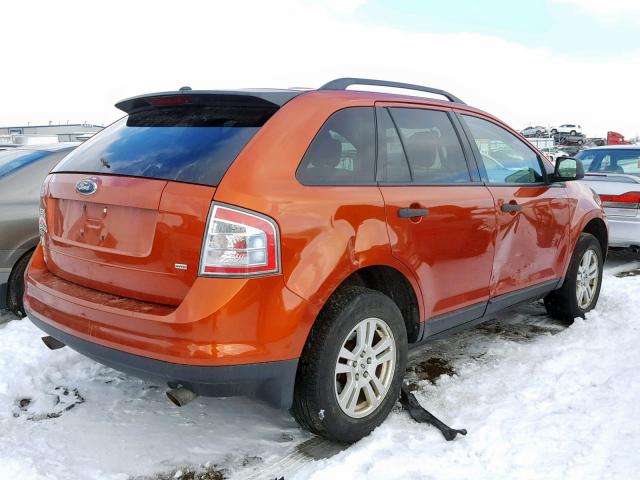 2FMDK46C67BA61622 - 2007 FORD EDGE SE ORANGE photo 4