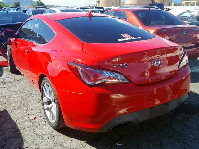 KMHHT6KJ8GU134207 - 2016 HYUNDAI GENESIS CO RED photo 3