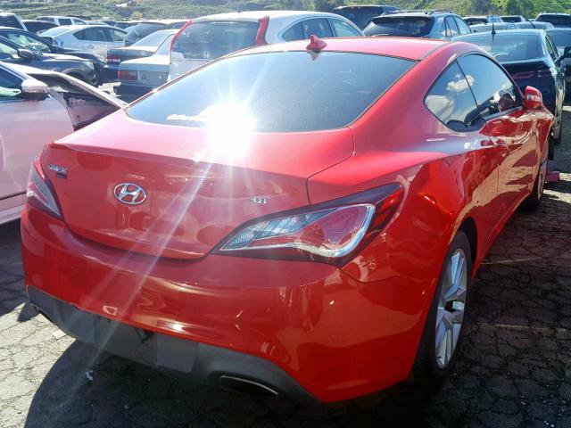 KMHHT6KJ8GU134207 - 2016 HYUNDAI GENESIS CO RED photo 4