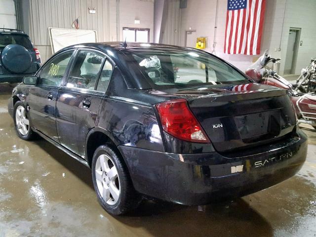1G8AJ55FX7Z192359 - 2007 SATURN ION LEVEL BLACK photo 3