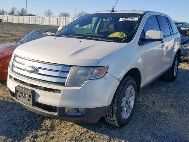 2FMDK38C18BA84251 - 2008 FORD EDGE SEL WHITE photo 2