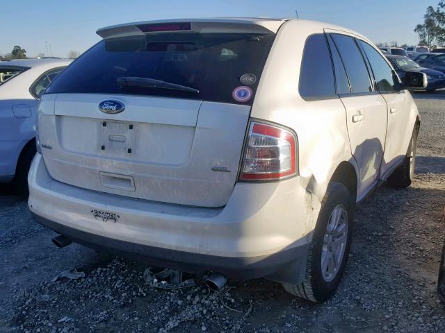 2FMDK38C18BA84251 - 2008 FORD EDGE SEL WHITE photo 4