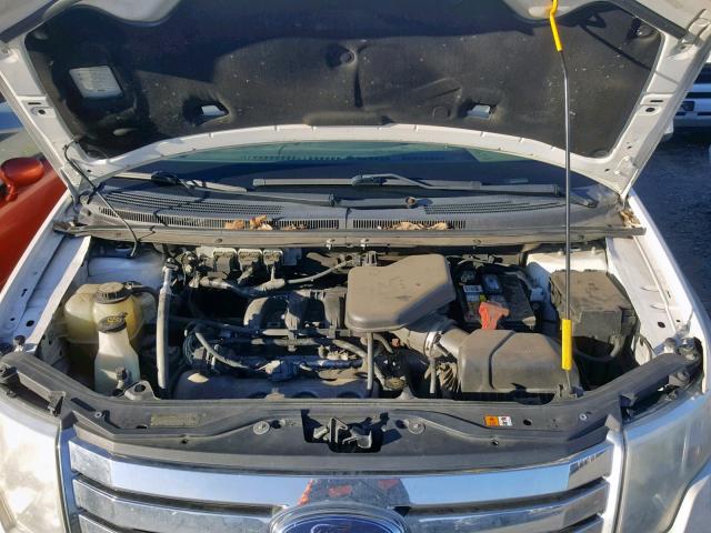 2FMDK38C18BA84251 - 2008 FORD EDGE SEL WHITE photo 7