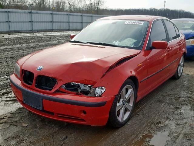 WBAEV53434KM35685 - 2004 BMW 330 I RED photo 2