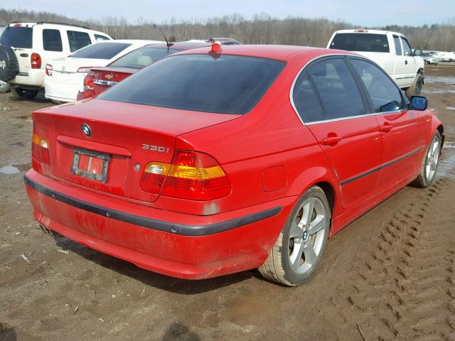 WBAEV53434KM35685 - 2004 BMW 330 I RED photo 4