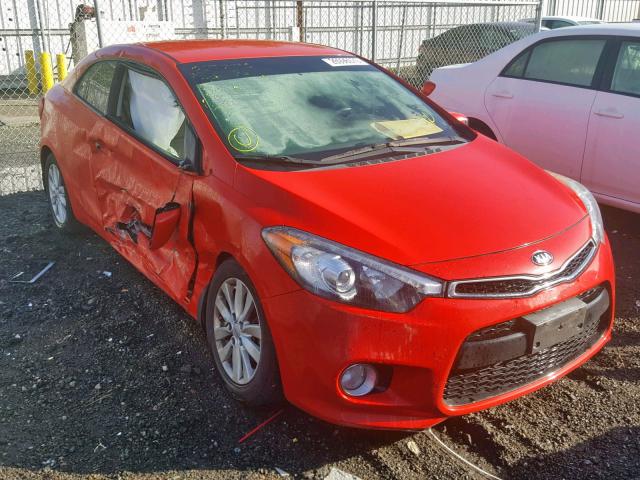 KNAFX6A89F5321461 - 2015 KIA FORTE EX RED photo 1