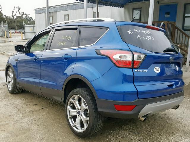 1FMCU0J90HUD04945 - 2017 FORD ESCAPE TIT BLUE photo 3