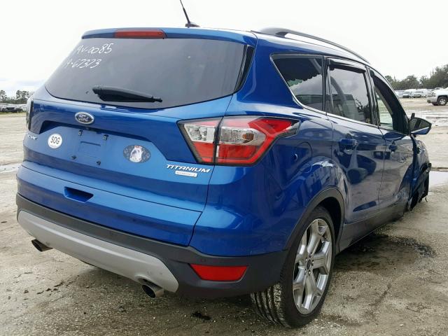 1FMCU0J90HUD04945 - 2017 FORD ESCAPE TIT BLUE photo 4