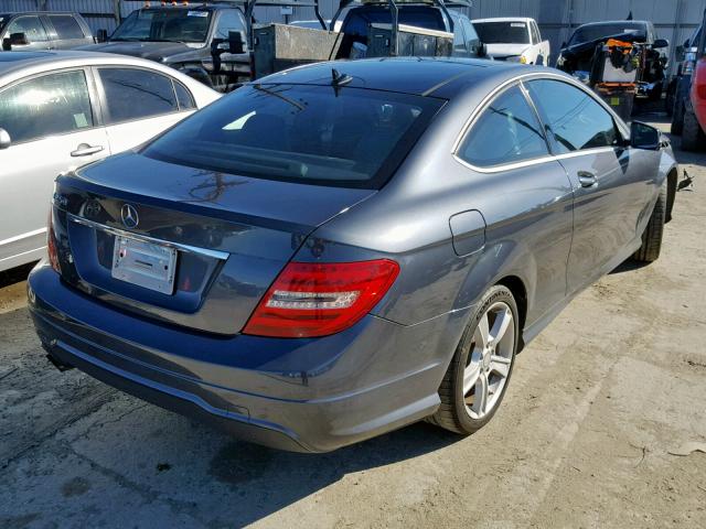 WDDGJ4HB0EG280306 - 2014 MERCEDES-BENZ C 250 GRAY photo 4