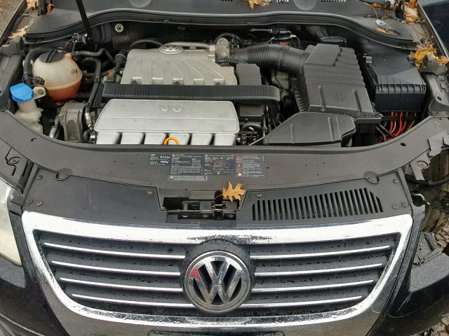 WVWFU73C96P198607 - 2006 VOLKSWAGEN PASSAT 3.6 BLACK photo 7