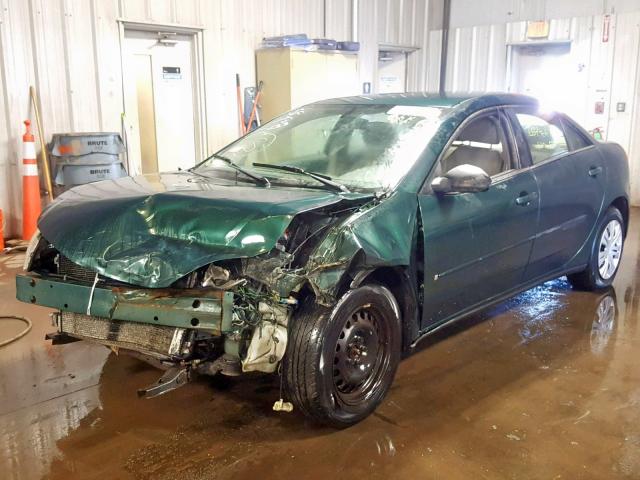 1G2ZF58BX74269882 - 2007 PONTIAC G6 VALUE L GREEN photo 2