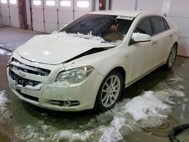 1G1ZK577184180085 - 2008 CHEVROLET MALIBU LTZ WHITE photo 2