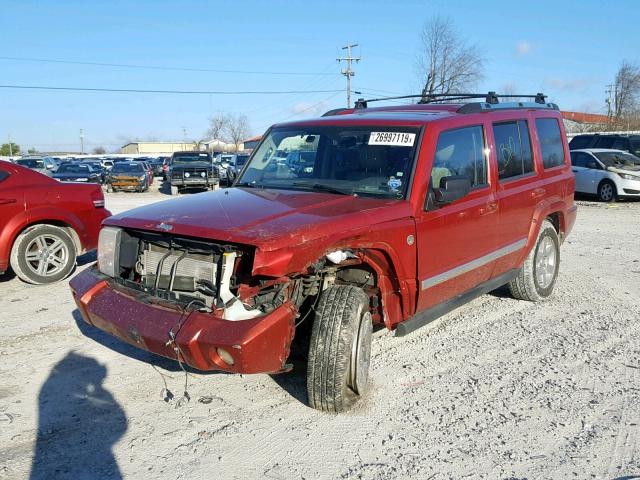 1J8HG58N46C214811 - 2006 JEEP COMMANDER MAROON photo 2