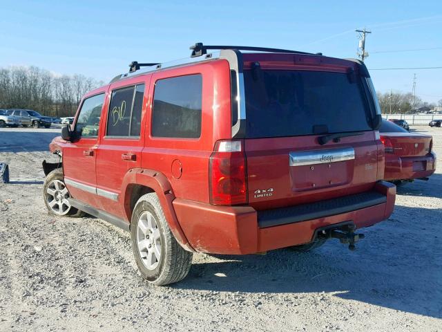 1J8HG58N46C214811 - 2006 JEEP COMMANDER MAROON photo 3