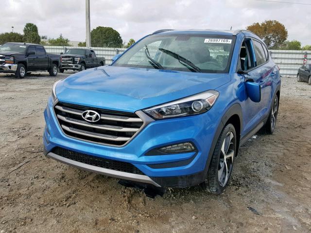 KM8J33A23GU211978 - 2016 HYUNDAI TUCSON LIM BLUE photo 2