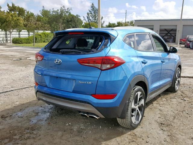 KM8J33A23GU211978 - 2016 HYUNDAI TUCSON LIM BLUE photo 4