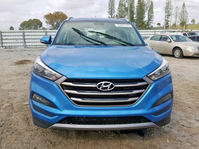 KM8J33A23GU211978 - 2016 HYUNDAI TUCSON LIM BLUE photo 9