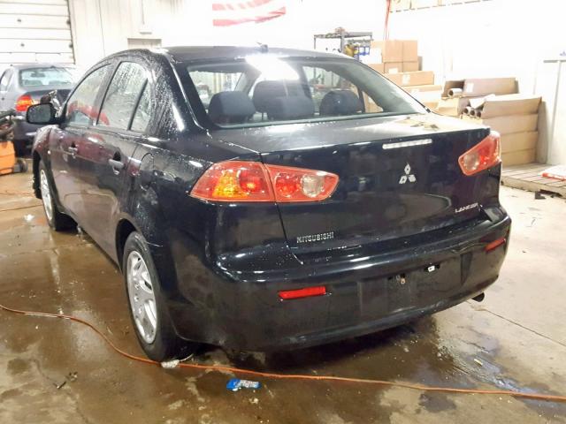 JA3AU16U59U032150 - 2009 MITSUBISHI LANCER DE BLACK photo 3