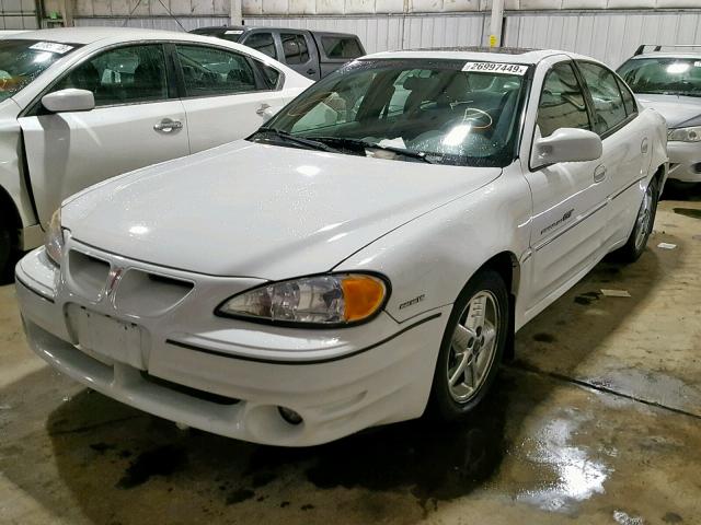 1G2NW52EXYC556518 - 2000 PONTIAC GRAND AM G WHITE photo 2