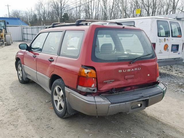 JF1SF6551XH750426 - 1999 SUBARU FORESTER S RED photo 3