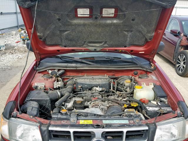 JF1SF6551XH750426 - 1999 SUBARU FORESTER S RED photo 7