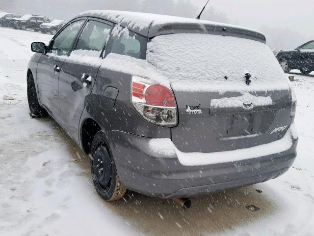 2T1KR32E07C639536 - 2007 TOYOTA COROLLA MA GRAY photo 3