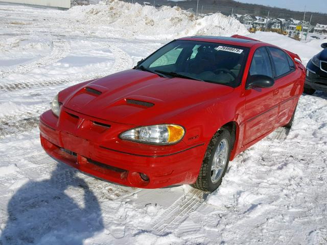 1G2NW52E73C191773 - 2003 PONTIAC GRAND AM G RED photo 2