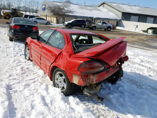 1G2NW52E73C191773 - 2003 PONTIAC GRAND AM G RED photo 3