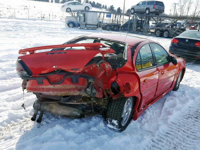 1G2NW52E73C191773 - 2003 PONTIAC GRAND AM G RED photo 4