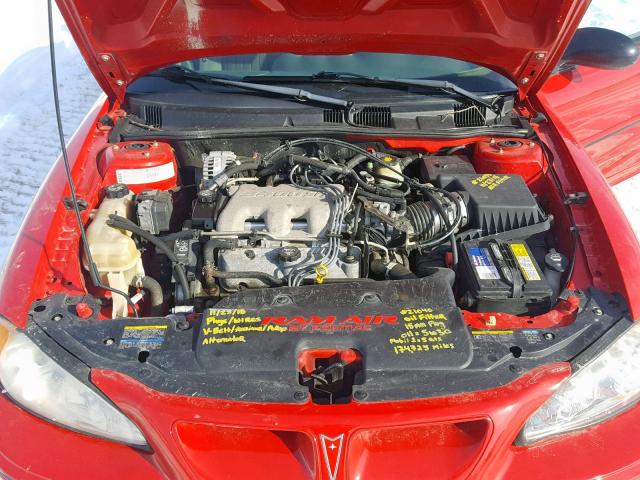 1G2NW52E73C191773 - 2003 PONTIAC GRAND AM G RED photo 7