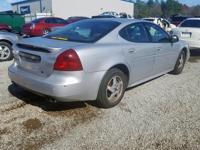 2G2WP522241150630 - 2004 PONTIAC GRAND PRIX SILVER photo 4