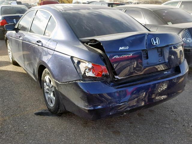 JHMCP26488C063533 - 2008 HONDA ACCORD LXP BLUE photo 3