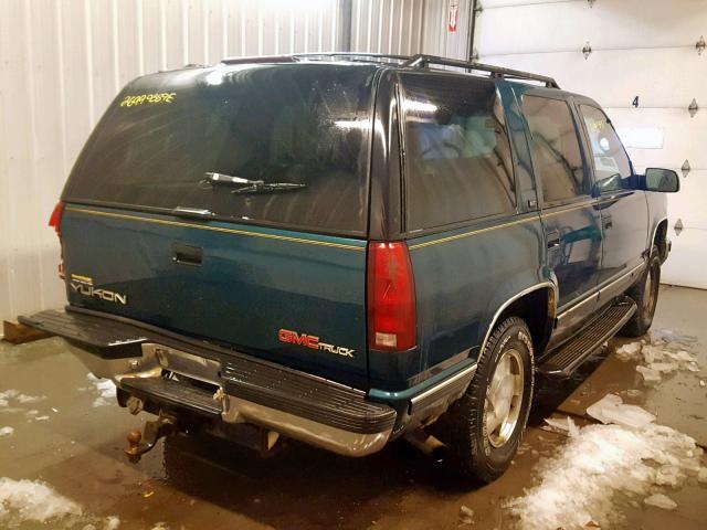 1GKEK13R2TJ708902 - 1996 GMC YUKON GREEN photo 4