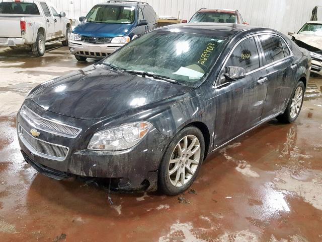 1G1ZK577694176650 - 2009 CHEVROLET MALIBU LTZ BLACK photo 2