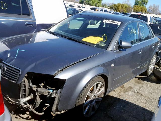 WAUJT68E35A042708 - 2005 AUDI A4 3.0 GRAY photo 2