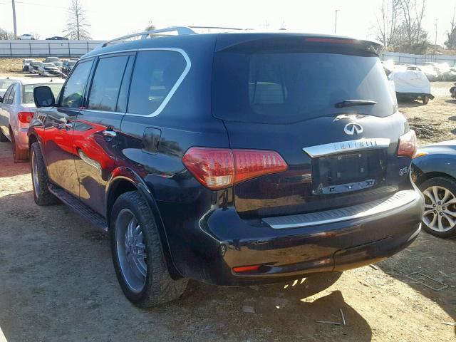 JN8AZ2NE1B9006306 - 2011 INFINITI QX56 BLACK photo 3