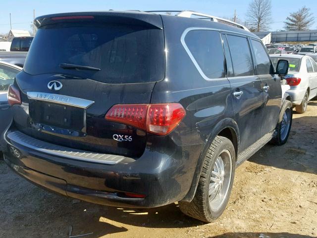 JN8AZ2NE1B9006306 - 2011 INFINITI QX56 BLACK photo 4