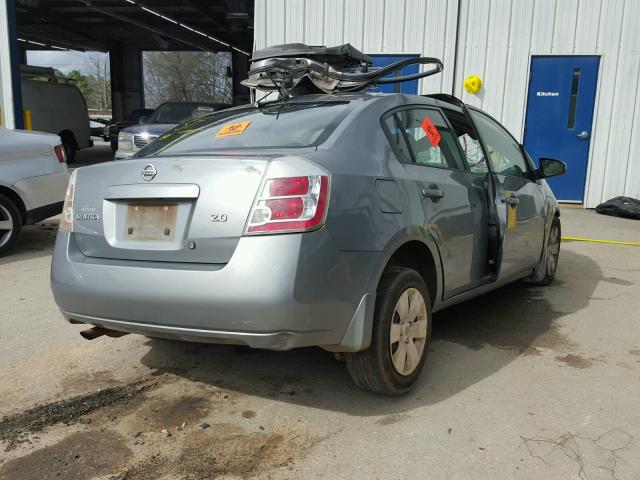 3N1AB61E27L692628 - 2007 NISSAN SENTRA 2.0 GRAY photo 4