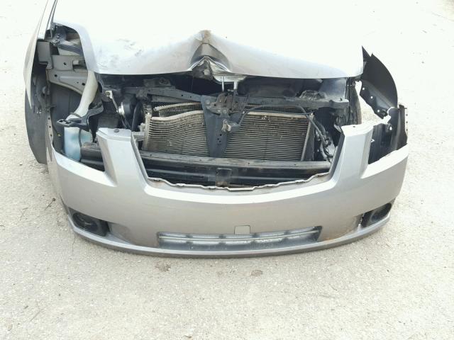 3N1AB61E27L692628 - 2007 NISSAN SENTRA 2.0 GRAY photo 9