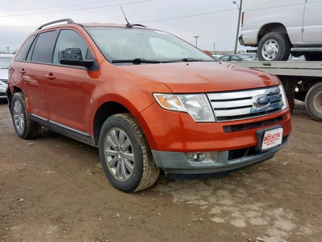 2FMDK48C78BA56170 - 2008 FORD EDGE SEL ORANGE photo 1