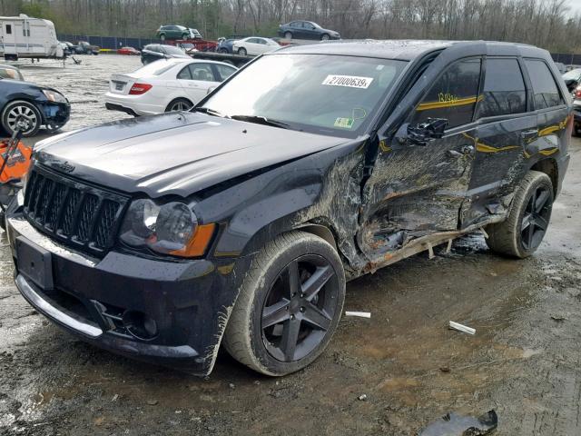 1J8HR78358C122940 - 2008 JEEP GRAND CHER BLACK photo 2