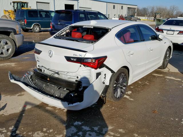 19UDE2F84KA000514 - 2019 ACURA ILX PREMIU WHITE photo 4