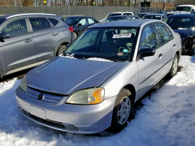 2HGES15241H518417 - 2001 HONDA CIVIC DX SILVER photo 2