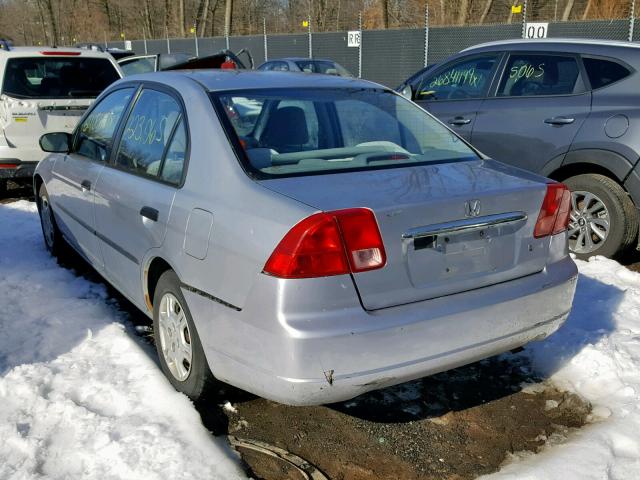 2HGES15241H518417 - 2001 HONDA CIVIC DX SILVER photo 3