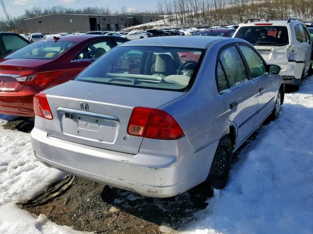 2HGES15241H518417 - 2001 HONDA CIVIC DX SILVER photo 4